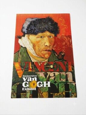Vincent van Gogh Red Art Poster - Immersive Exhibit
